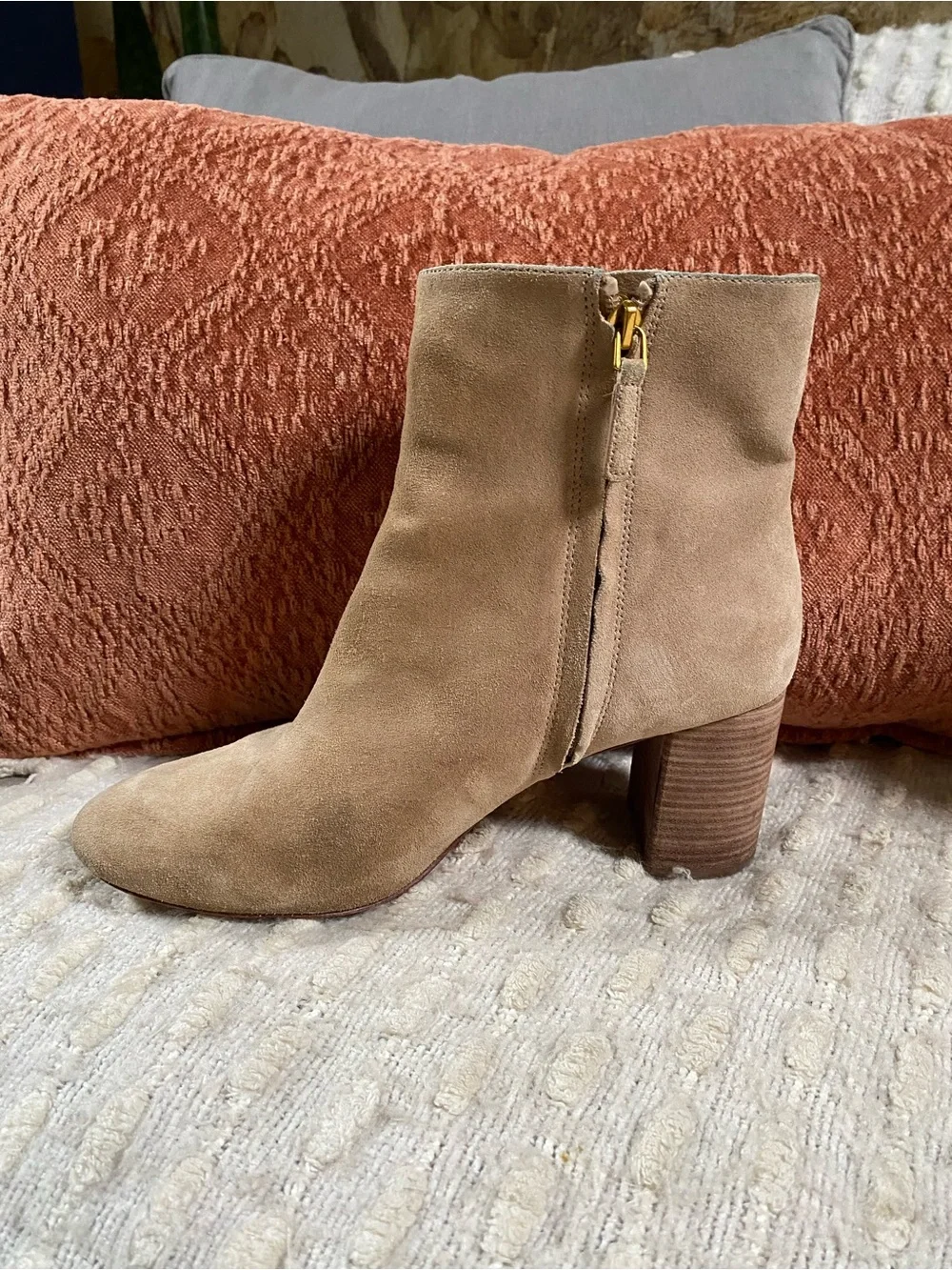 {Tory Burch} Suede Ankle Booties